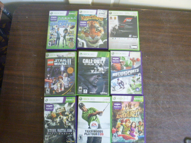 lot 30 image: 9 XBox 360 Games