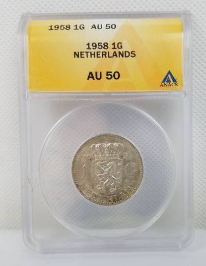 lot 47 image: 1958 1 G AU 50 Netherlands