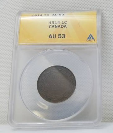 lot 92 image: 1914 1 Cent AU 53 Canada