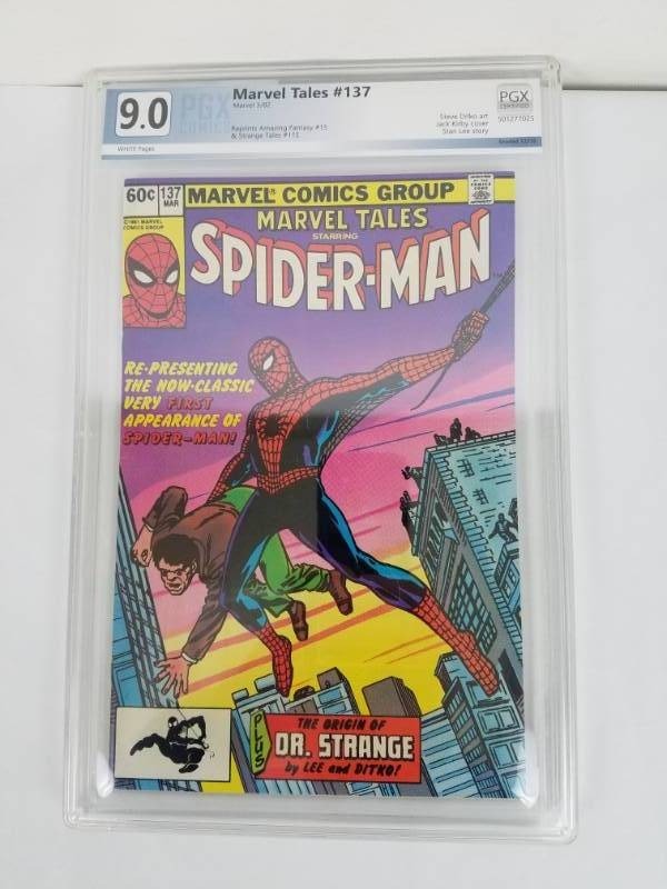 lot 113 image: Marvel Tales #137 9.0 Graded Spider Man Comic