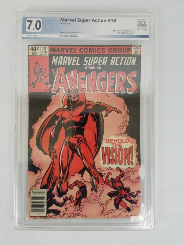 lot 114 image: Marvel Super Action #18 Grade 7.0 The Avengers