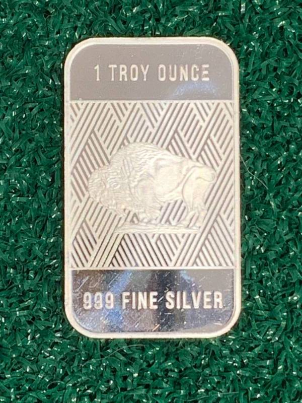 1oz Bison Sioux Silver .999 Bar