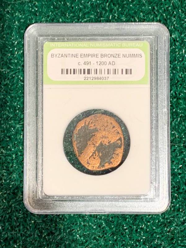 Byzantine Bronze Nummis Coin c. 491-1200 AD