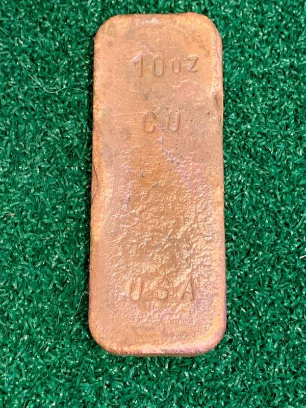 Vintage 10 oz Copper USA Bar