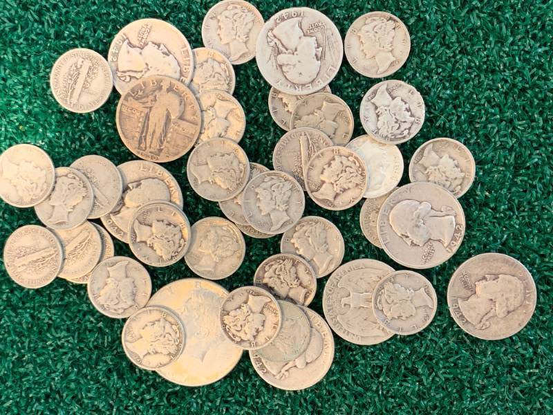 5 Ounces of Silver Coins