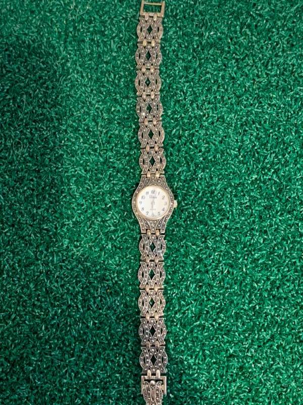Vintage .925 Silver Marcasite Watch