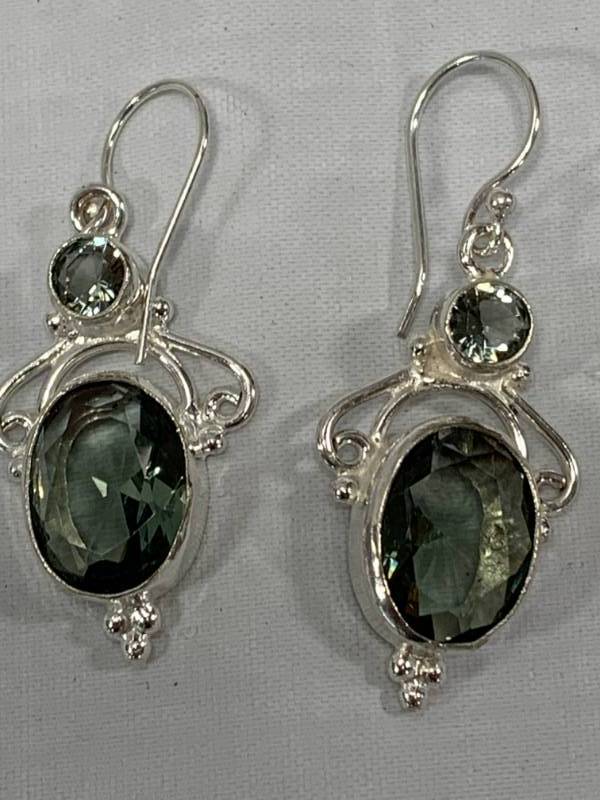 Alexandrite .925 Silver Earrings