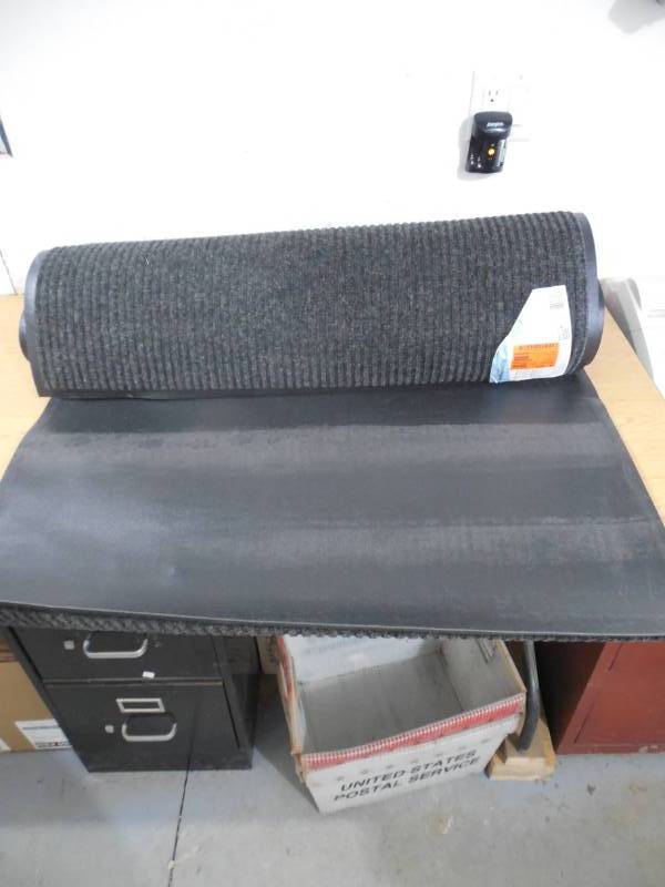 lot 35 image: TrafficMASTER Enviroback Charcoal 60 in. x 36 in. Recycled RubberThermoplastic Rib Door Mat