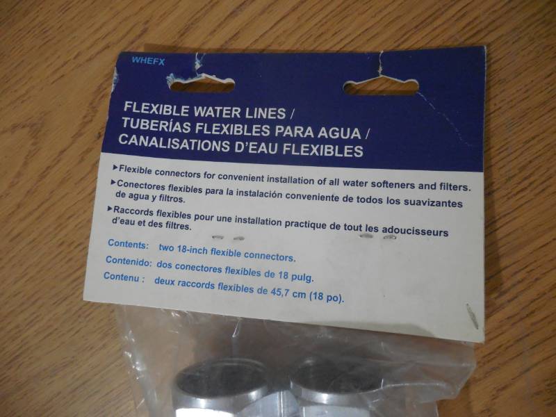 lot 51 image: (6) EcoWater 2-Pack 18.25-in L 0.75-in Pipe Thread Inlet x 1-in Outlet Stainless Steel Water Heater Connector