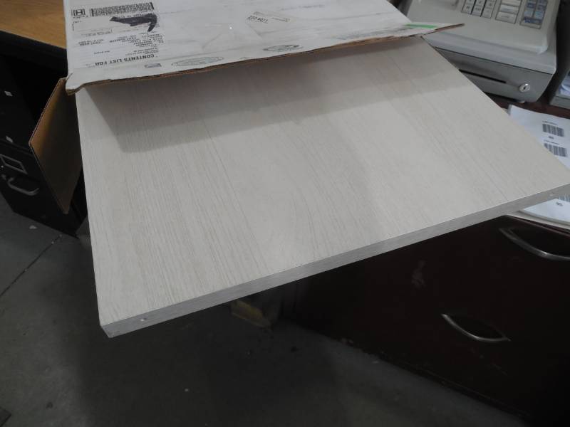 lot 96 image: 5 White Oak Wood Shelves