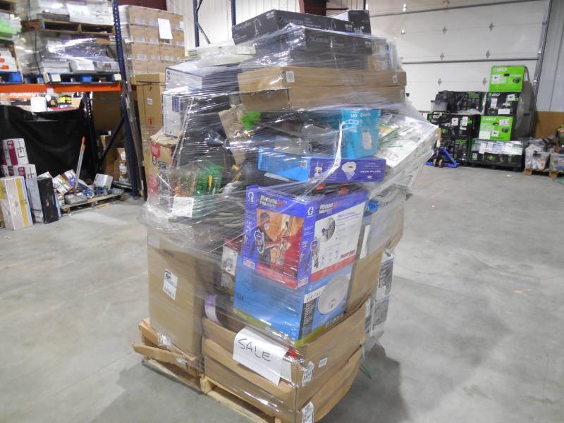 PALLET LOT OF GENERAL MERCHANDISE , TOOLS & HARDWARE