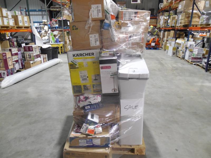 PALLET LOT OF GENERAL MERCHANDISE , TOOLS & HARDWARE