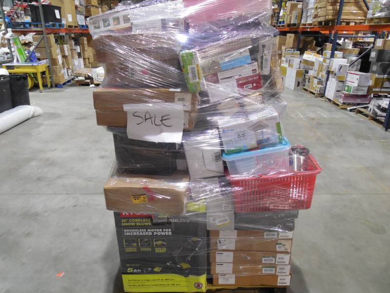 PALLET LOT OF GENERAL MERCHANDISE , TOOLS & HARDWARE