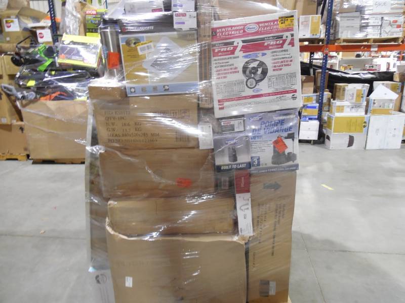 PALLET LOT OF GENERAL MERCHANDISE , TOOLS & HARDWARE