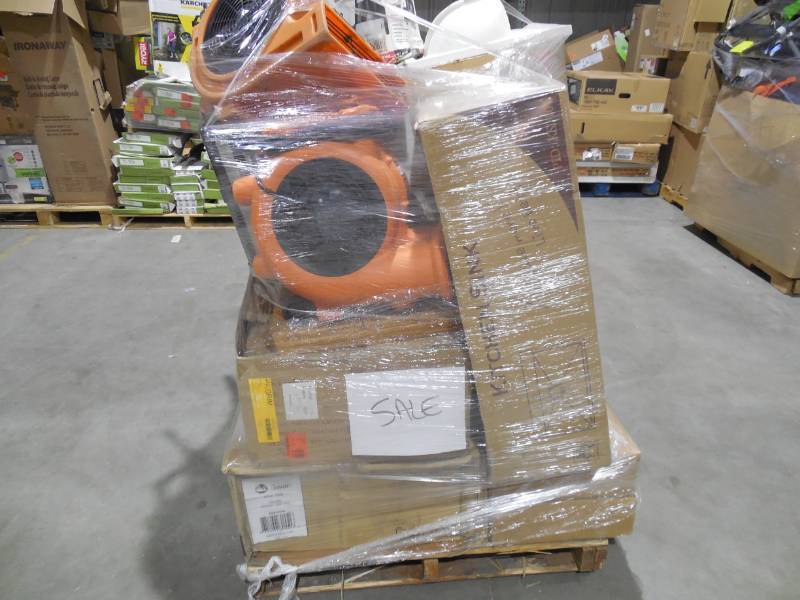 PALLET LOT OF GENERAL MERCHANDISE , TOOLS & HARDWARE