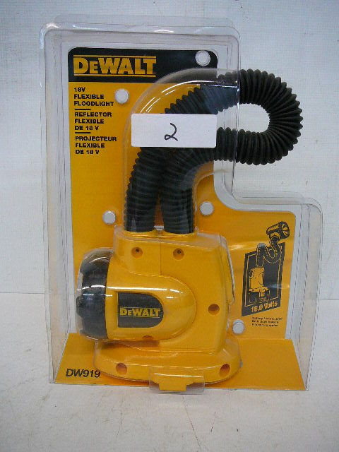 lot 2 image: DeWALT 18v Flexible Flood Light