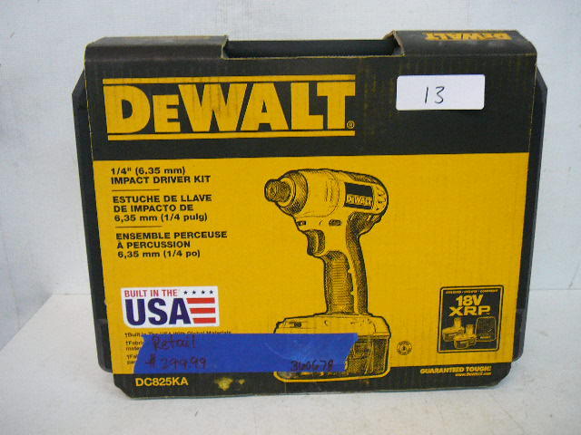 lot 13 image: DeWALT 18v XRP 14 Impact Driver Kit