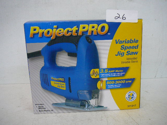 lot 26 image: Project Pro Variable Speed Jigsaw