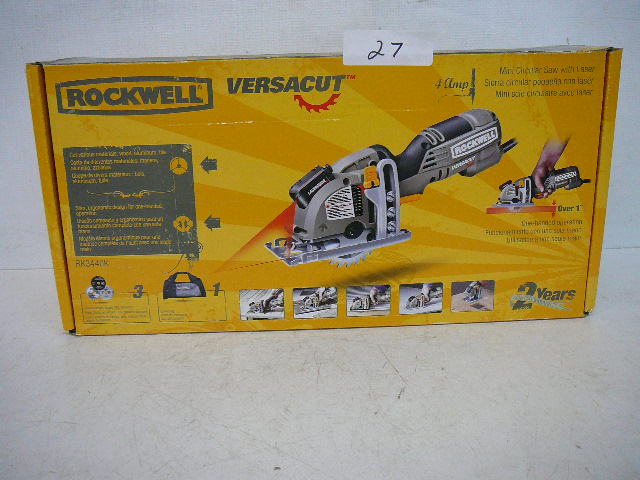 lot 27 image: Rockwell Versa Cut Mini Circular Saw with Laser