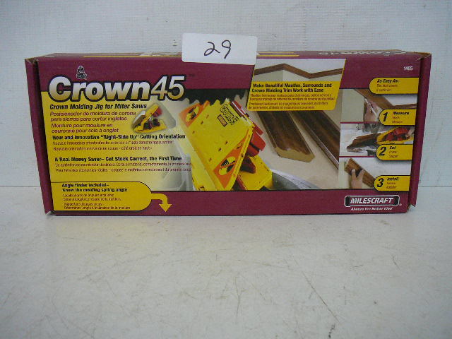 lot 29 image: Crown 45 Crown Molding Jig for Miter Saw