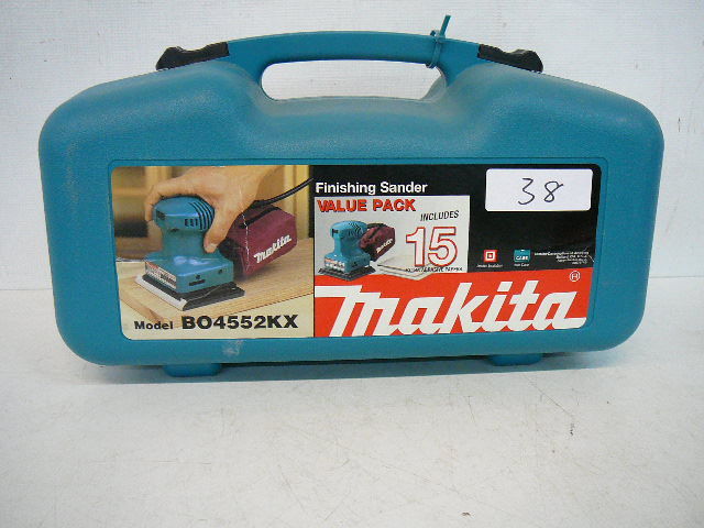 lot 38 image: Makita Finishing Sander Value Pack