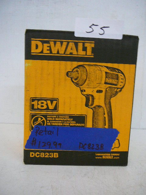 lot 55 image: DeWalt 18 volt 38 Impact Wrench