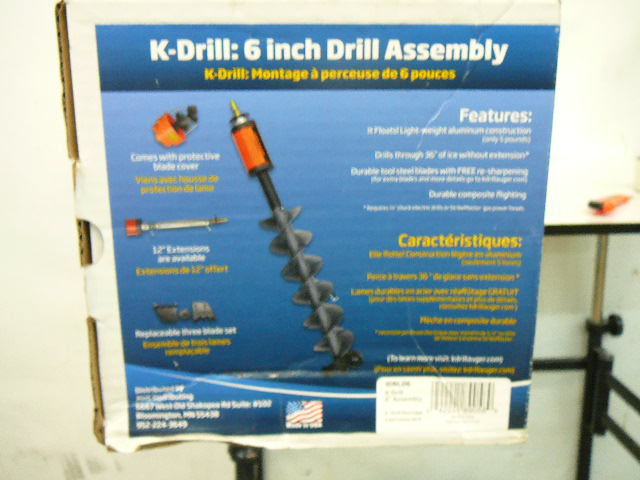 lot 61 image: Ice-Auger K-Drill 6 Drill Assembly