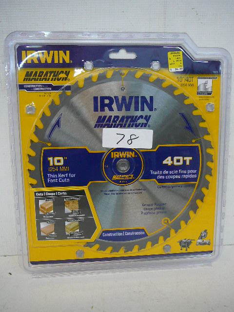 lot 78 image: Irwin-Blade 1040T