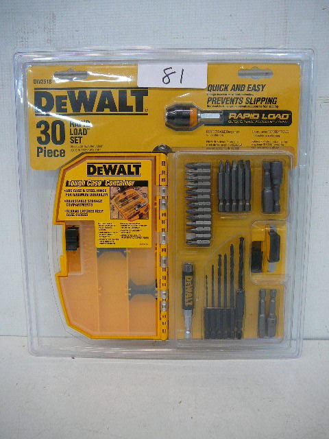 lot 81 image: Dewalt 30pc Rapid Load Set