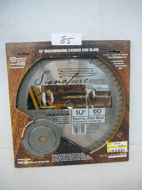 lot 85 image: 10 Woodworking Carbide Saw Blade
