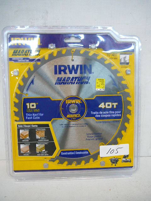 lot 105 image: Irwin Saw Blade General Purpose 10 - 40 Teeth
