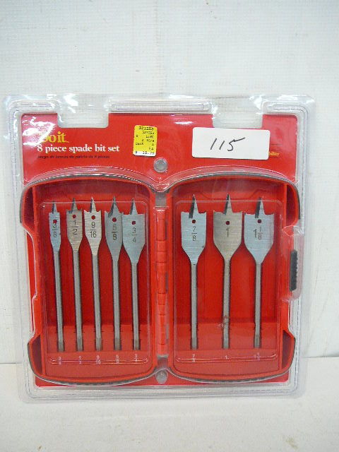 lot 115 image: Do-It 8pc Spade Bit Set