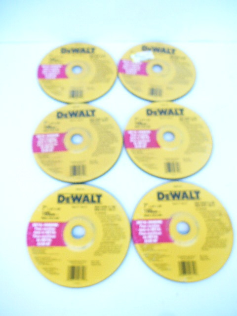 lot 120 image: DeWALT 7 Grinding Wheels