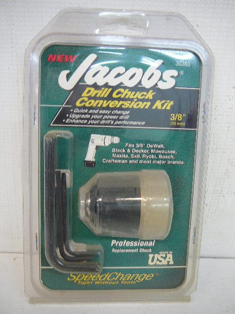 lot 123 image: Jacobs Drill Chuck Conversion Kit 38