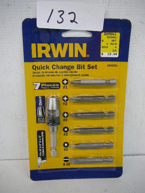 lot 132 image: Irwin Quick Chang Bit Set