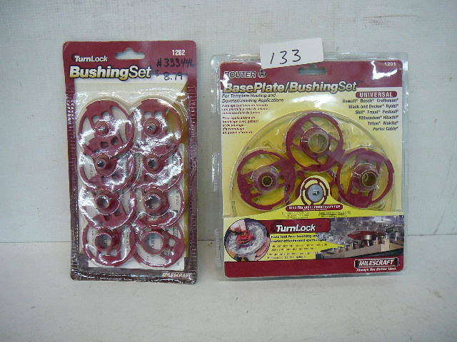 lot 133 image: Router Base Plate  Bushing set