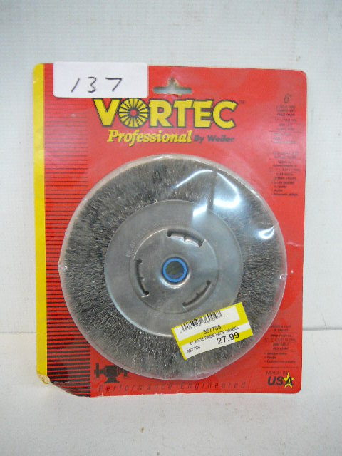 lot 137 image: 6 Wide Face Wire Wheel