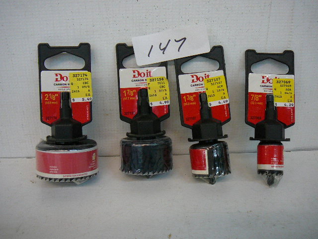 lot 147 image: Hole Saws Mandrel & Pilot Drill