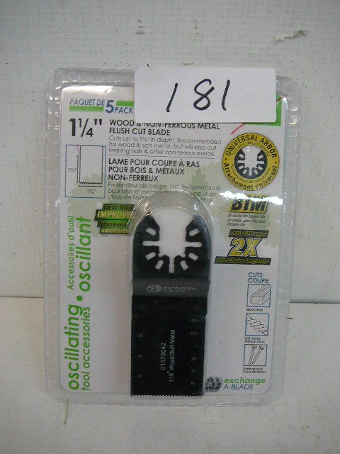 lot 181 image: Oscillating Tool Accessories