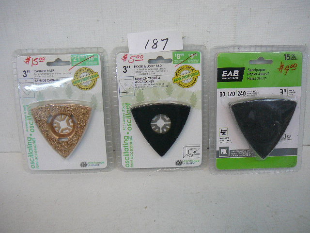 lot 187 image: Oscillating Tool Accessories