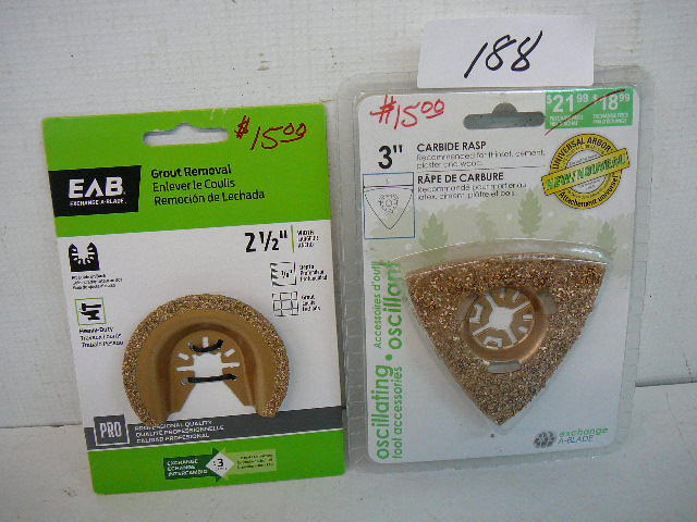 lot 188 image: Oscillating Tool Accessories