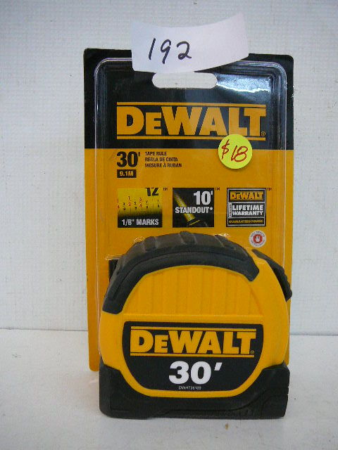 lot 192 image: DeWalt 30 TapeRule