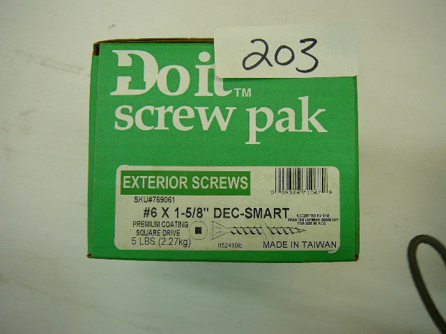 lot 203 image: Exterior Screws - 5LBS