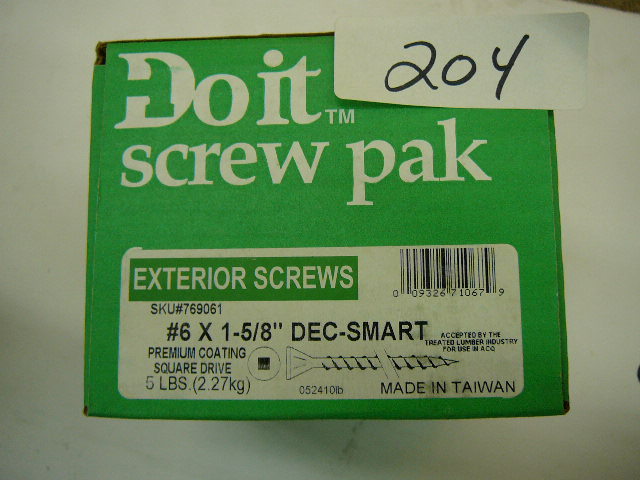 lot 204 image: Exterior Screws - 5LBS