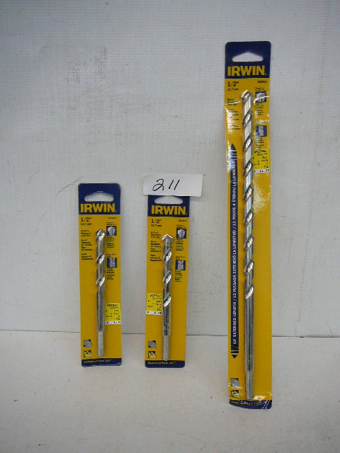 lot 211 image: Irwin Rotary Masonry Bits