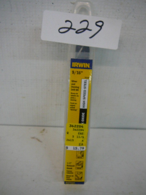 lot 229 image: Irwin High Speed Drill Bit