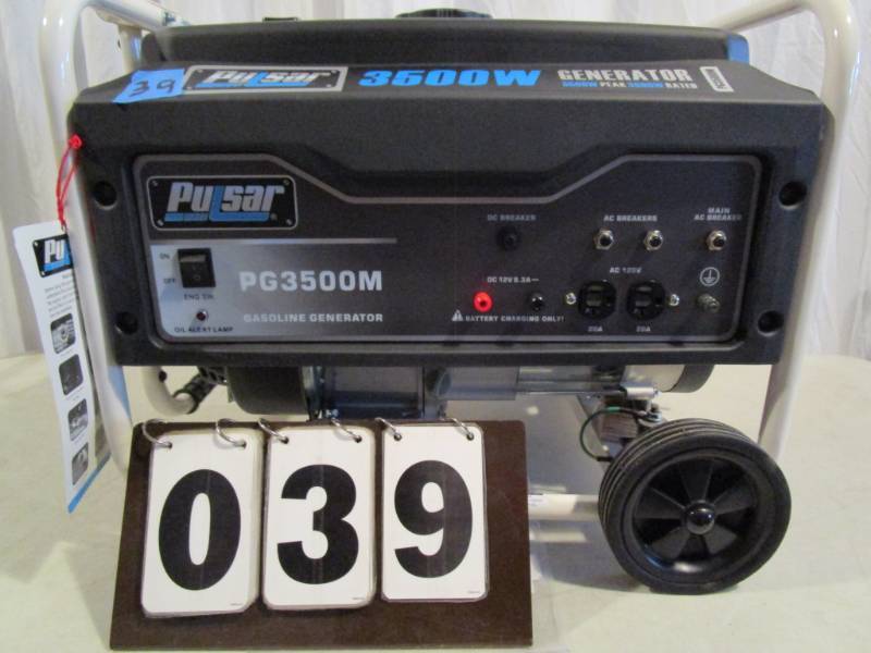 lot 39 image: Pulsar 3500 Watt Generator