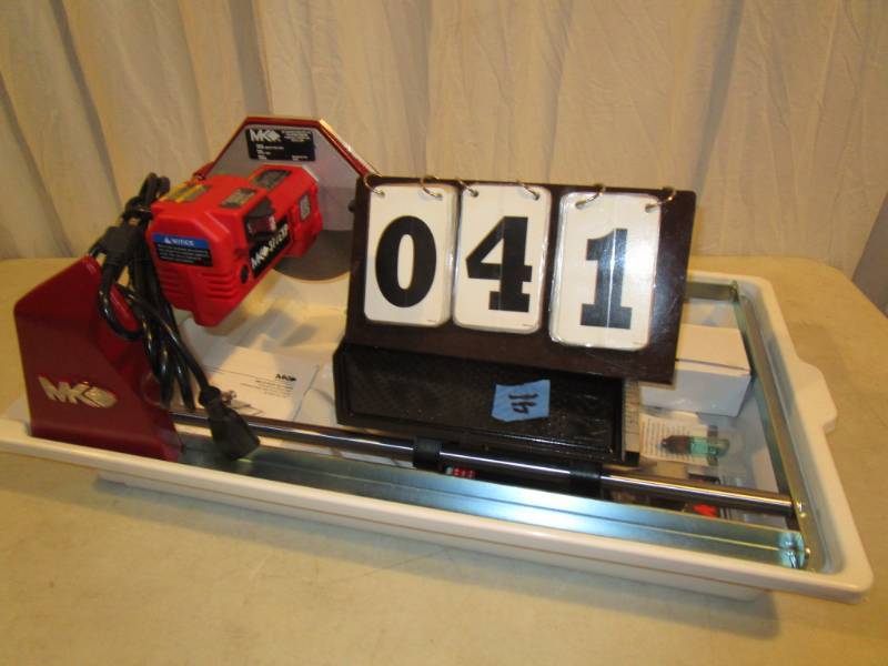 lot 41 image: MK Diamond 12 HP 7 Wet Cutting Tile Saw