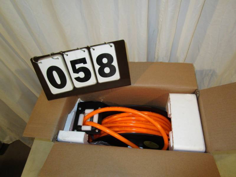lot 58 image: Iron Horse Retractable Air Hose Reel with Hose
