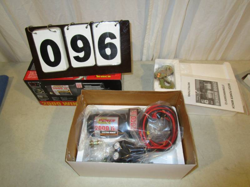 lot 96 image: Wood Power 2000 lb ATV Winch